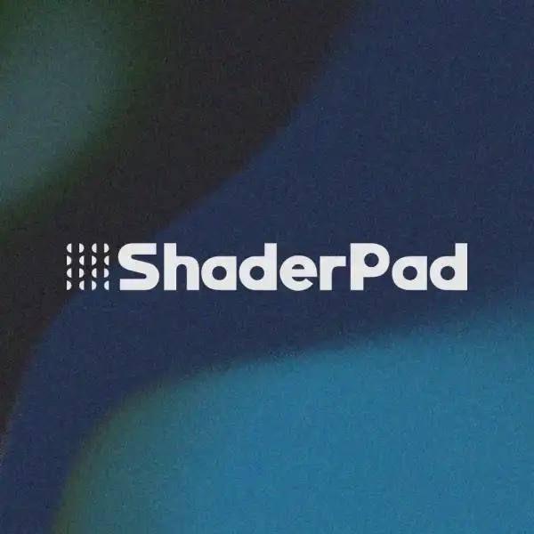 A logo with the title “ShaderPad”